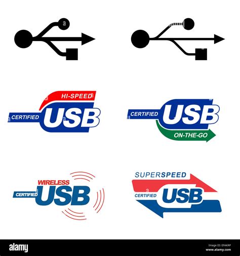 USB Logos Stock Photo Alamy