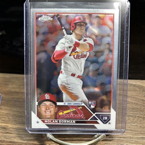 Topps Chrome Nolan Gorman Rookie Rc St Louis Cardinals Ebay