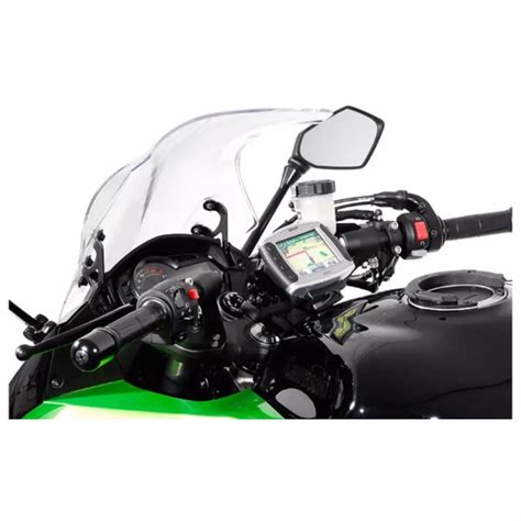 Support GPS SW Motech Pour Guidon Kawasaki Z1000Sx Ninja 1000Sx Noir