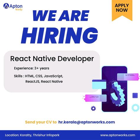 REACT NATIVE DEVELOPER APTON WORKS
