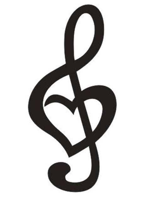 12 Wood Treble Clef Heart Musical Music Note Wall Art Decor Etsy