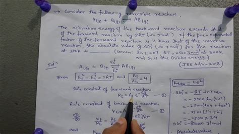 Jee Advanced 2018 Equilibrium Question With Solution Youtube