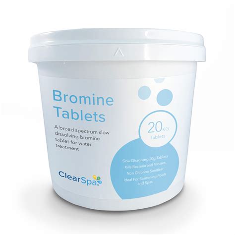 Hot Tub Bromine Tablets G Slow Dissolving Clearspa