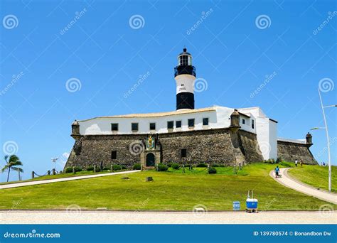 Farol Da Barra Barra Lighthouse in Salvador, Bahia, Brazil. Editorial Stock Image - Image of ...