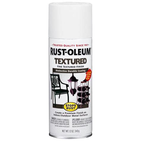 Rust Oleum Stops Rust 12 Oz Protective Enamel Textured White Spray