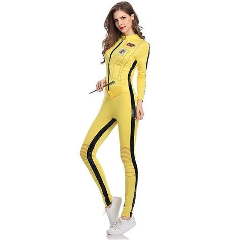 M Xl Halloween Sexy One Piece Motorcycle Suit Pole Dance Hot Dance One Piece Suit Yellow Racing