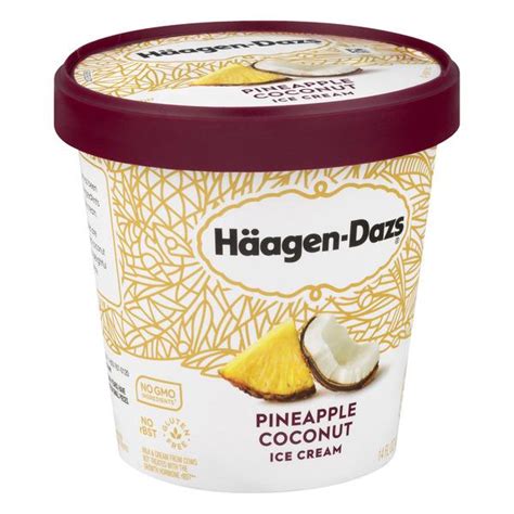 H Agen Dazs Pineapple Coconut Ice Cream Hy Vee Aisles Online Grocery