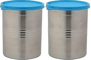 Buy Signoraware Modular Steel Container Round 1500ml 1500ml Set Of 2