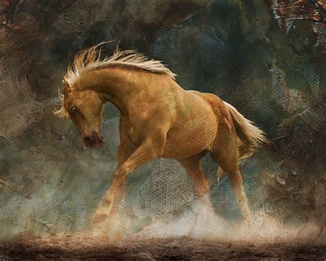 Wild Palomino Horse Fine Art Print