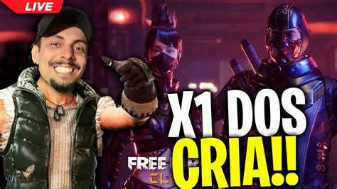 Free Fire Ao Vivo X Dos Cria Jogando Inscritos Sala