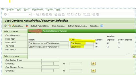 Solved Salr87013611 Cost Centers Actualplanvariance Sap