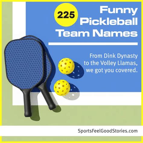 Best Pickleball Team Names Catchy Funny And Clever