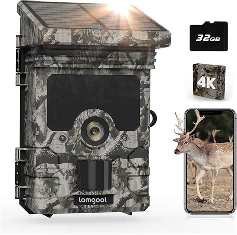 Amazon Trail Camera Solar Powered Mp K Fps Lamgool Game