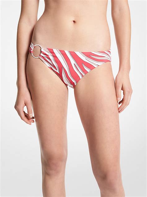 Zebra Print Bikini Bottom Michael Kors Canada