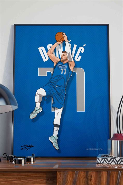 Luka Doncic Poster Dallas Mavericks Mavs Nba Basketball Etsy Uk In