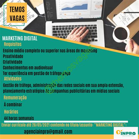 Marketing Digital Teresina PI 01 Vaga S Themos Vagas