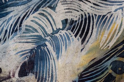 Feathers Hot Batik Background Texture Handmade On Silk Stock Photo Image Of Design Batik