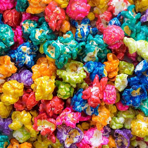 Rainbow Popcorn Assorted Flavors Bulk Candy Store Rainbow Popcorn