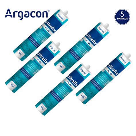 Adesivo Selante Pu Branco G Argacon Kit Unidades Madeiramadeira