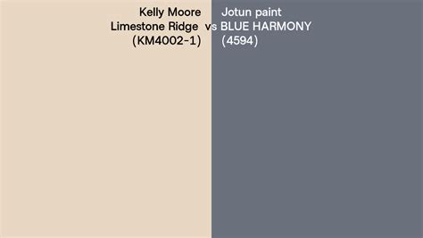 Kelly Moore Limestone Ridge Km Vs Jotun Paint Blue Harmony