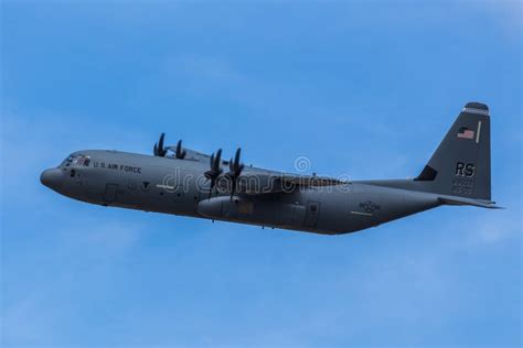 USAF C-130J-30 Super Hercules Editorial Stock Photo - Image of aviation ...