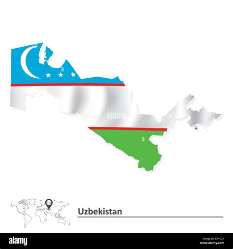 Map Of Uzbekistan Stock Vector Images Alamy