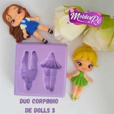 Molde Duo Corpinhos De Dolls Moldes Da R