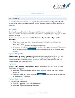 Fillable Online My Benefits My Direct Deposits My Forms My Pay