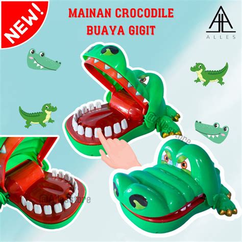 Mainan Anak Gigit Buaya Crocodile Mainan Buaya Kaget Lazada Indonesia