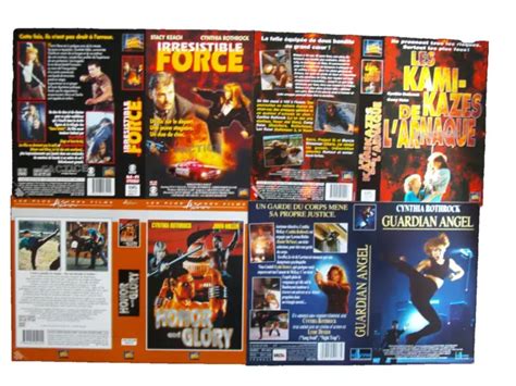 CYNTHIA ROTHROCK LOT DE 4 Jaquettes Vhs Comme Neuves Les Kamikazes De L