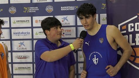 Entrevista Máximo García Plata Ramiro De Maeztu Copa Colegial Madrid 2023 Youtube