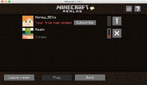 Play button greyed out on realms? : r/Minecraft