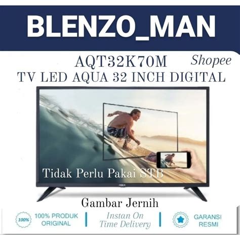 Jual PROMO LED TV AQUA 32 32AQT9600 32 INCH USB MOVIE HDMI NEW MODEL