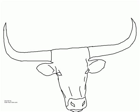 Free Texas Longhorn Coloring Page Download Free Texas Longhorn