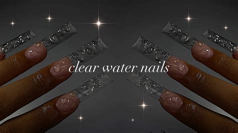 CLEAR WATER ACRYLIC NAILS Simple Acrylic Application Beginner