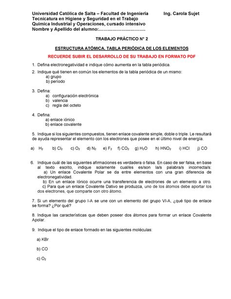 Trabajo Práctico N2 consignas Universidad Católica de Salta