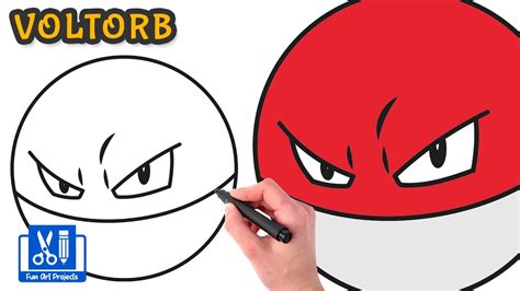 How To Draw Voltorb Draw Pokemon Easy Step By Step Youtube