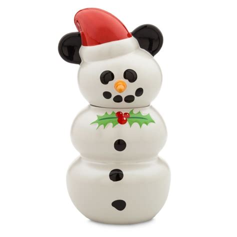 Mickey Mouse Snowman Cookie Jar Disney Store