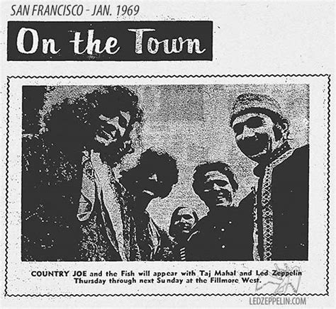 San Francisco Fillmore West Jan Press Led Zeppelin