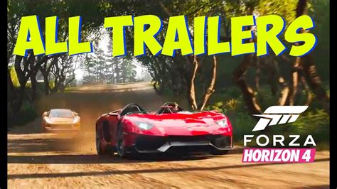 Forza Horizon 4 ALL TRAILERS YouTube