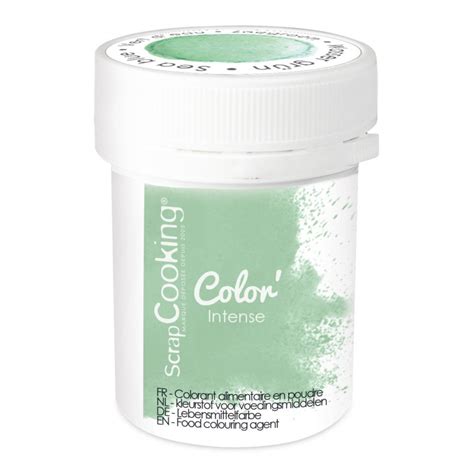 Colorant Alimentaire artificiel en poudre Vert d eau Idéal macaron