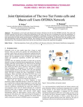 Joint Optimization Of The Two Tier Femto Cells And Macro Cell Users