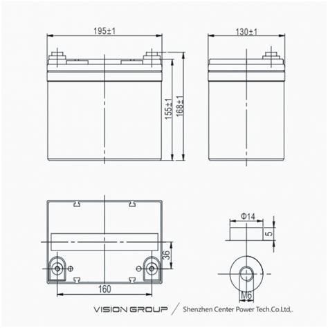 Ắc Quy Vision 6fm33 X 12v 33ah Phú Điện Power