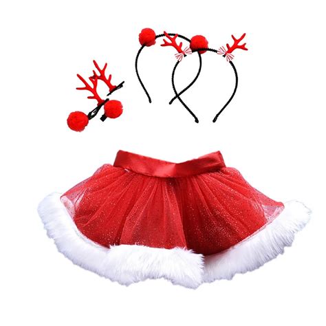 Christmas pettiskirt tutu skirts Baby Girls Kids Christmas Tutu Ballet Skirts Fancy Party Skirt ...