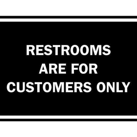 Restrooms for Customers Only Sign - Etsy