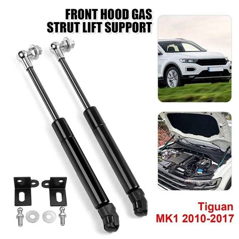 Pcs Front Engine Cover Bonnet Hood Gas Strut Bars Gas Spring Shock