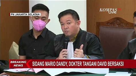 Kuasa Hukum Mario Dandy Tanyakan Perawatan Hingga Terapi Yang Masih