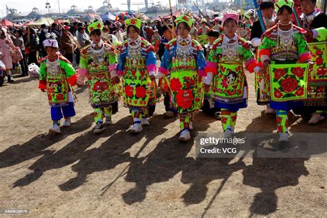 People of Miao ethnic group waer traditional costumes to participate... News Photo - Getty Images