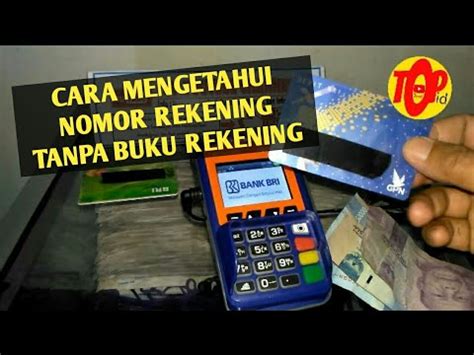 Cara Mengetahui Nomor Rekening Hanya Dengan Kartu Atm Dengan Mesin Edc