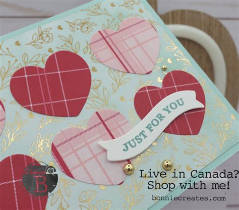 Adoring Hearts Just For You Card Bonnie Sanche Stampin Up